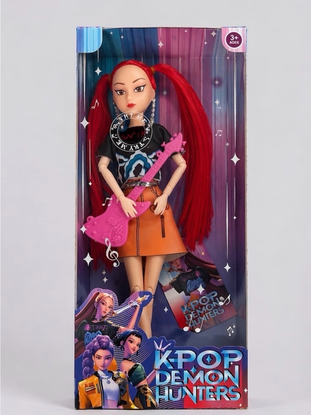 KPOP Demon Hunters Mira Singing Doll Brand New in Box w/ Guitar